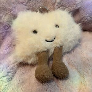 Jellycat happy cloud bag charm